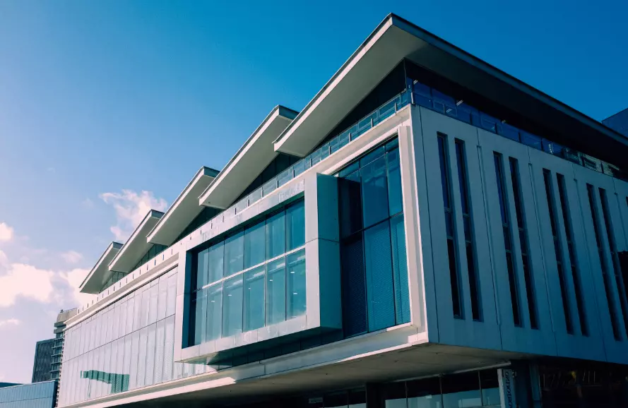 Outside view of an office building